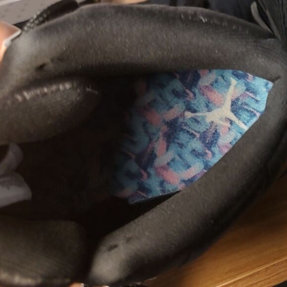 Black and Blue High-Top Sneakers main image 9